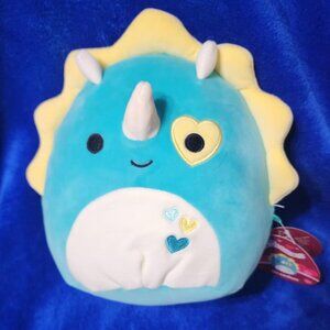 Squishmallow Braedon the Triceratops Valentines Edition S8